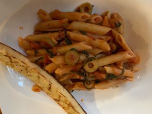 Penne pasta at Rio Bhongo in Papagayo