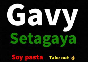 gavysetagaya 
56Kcal soy pasta 
 at Gavy in Tokyo