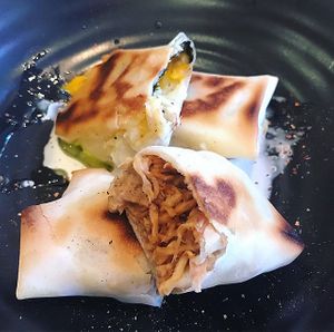 vegan 
gyoza
 at Gavy in Tokyo