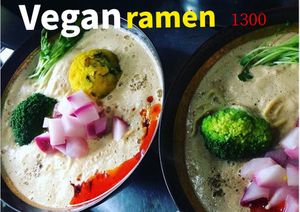 vegan ramen at Gavy in Tokyo