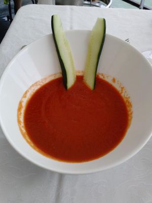 gazpacho at La Piscina in Venice
