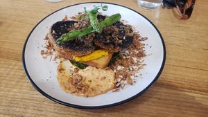Panko mushrooms at Little Black Pug in Mount Gravatt