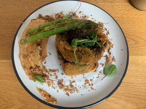 XO XO crumbed mushrooms  at Little Black Pug in Mount Gravatt