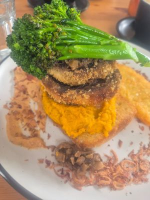 XO XO with added hash brown at Little Black Pug in Mount Gravatt