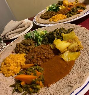 Veggie Sampler at Fasika in St Paul
