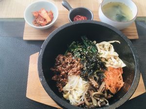Vegan bibimbap  at Injoy Etsunou in Tokyo