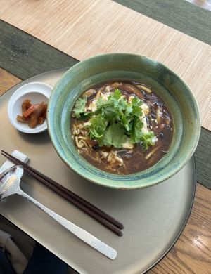 Hot and sour noodles  at Injoy Etsunou in Tokyo
