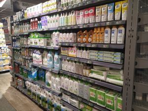 a large choice of organic and vegan cosmetics at Carrefour City in Levallois-perret