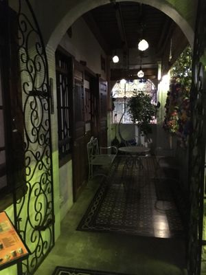 Outside covered seating area at Blackwood Coffee in Kangar