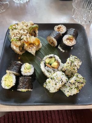 Veganista menu   at De Sushimeisjes in The Hague