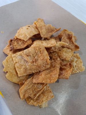 Fresh crispy not oily fried vege goose ~ Circuit Breaker Period Phase 2 at Yuan Man vegetarian 缘满素食 in East Singapore