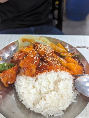 Sour Rib Rice at Yuan Man vegetarian 缘满素食 in East Singapore