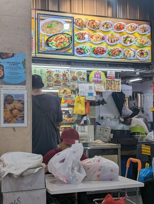 Stall at Yuan Man vegetarian 缘满素食 in East Singapore