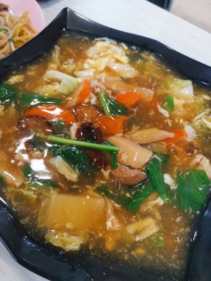 Hor fun at $3.50 at Yuan Man vegetarian 缘满素食 in East Singapore