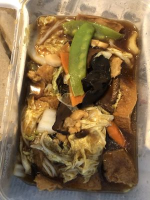 Claypot beancurd  at Yuan Man vegetarian 缘满素食 in East Singapore