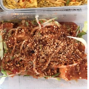 Thai style beancurd  at Yuan Man vegetarian 缘满素食 in East Singapore