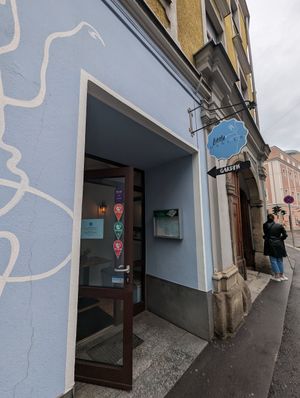 Outside at Little Dancer in Linz