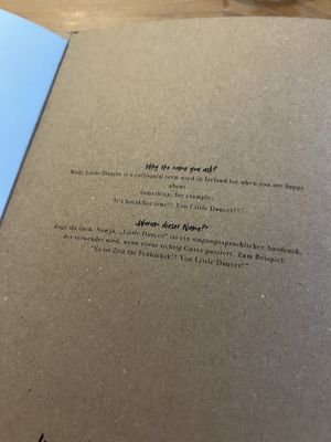 speisekarte  at Little Dancer in Linz