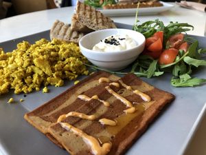 ‘Tofu eggz' at Miło bistro in Warsaw