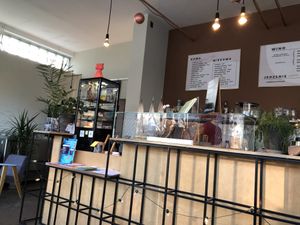 Lovely clean fresh atmosphere at Miło bistro in Warsaw