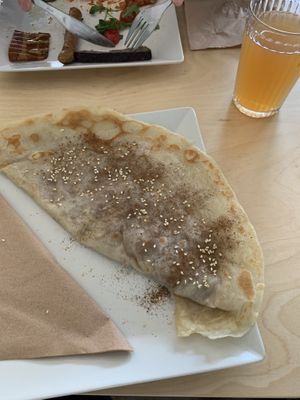 Crepe at Miło bistro in Warsaw