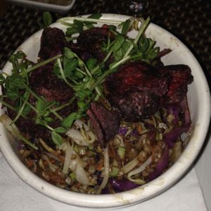 vegetable wok, only vegan main dish at Quimbombo in Buenos Aires