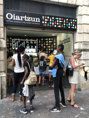 Outside at Oiartzun in San Sebastian