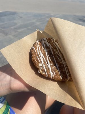 Cinnamon and white chocolate cookie   at Coco House in Barcelona