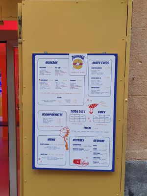 Menu at Thunder Vegan - Malasaña in Madrid