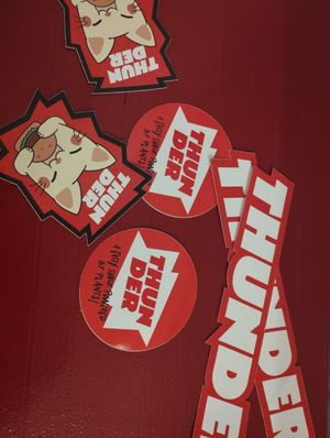 Free stickers at Thunder Vegan - Malasaña in Madrid