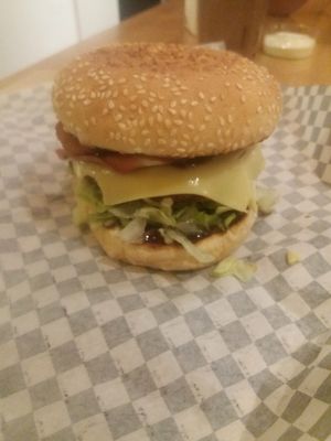 Barbecue burger at Thunder Vegan - Malasaña in Madrid