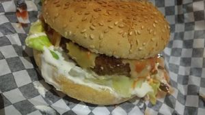 Classic burger at Thunder Vegan - Malasaña in Madrid