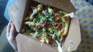 Bacon dirty fries at Thunder Vegan - Malasaña in Madrid
