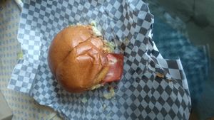 Bbq chickn burger at Thunder Vegan - Malasaña in Madrid