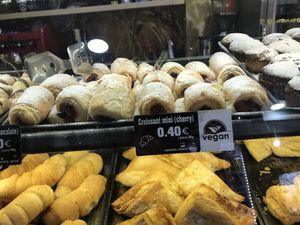 Vegan cherry croissants  at Mamma Mia in Kotor