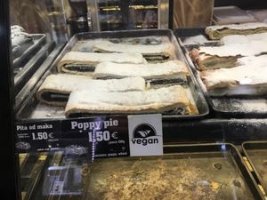 Vegan poppy at Mamma Mia in Kotor