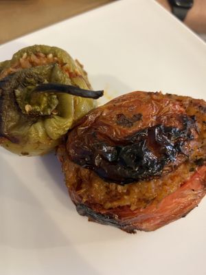 Stuffed vegetables   at Boulamatsis in Naxos