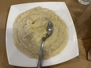 Garlic potato spread   at Boulamatsis in Naxos