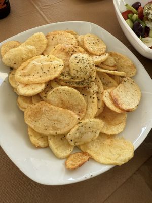 Naxian potatoes   at Boulamatsis in Naxos