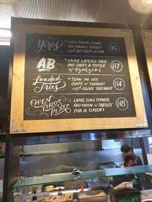 Menu at Staazi & Co in Adelaide