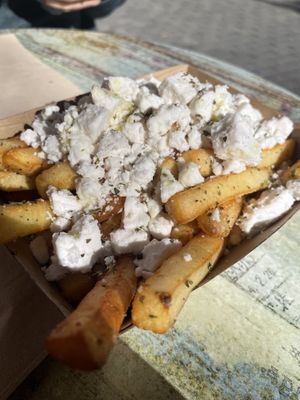 Feta fries  at Staazi & Co in Adelaide