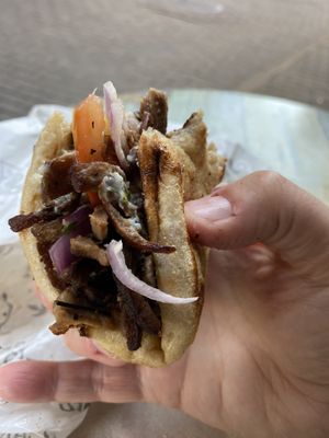 Lamb yiros  at Staazi & Co in Adelaide