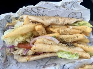 Chicken gyros  at Staazi & Co in Adelaide