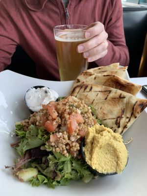 “Tabouleh Bowl” (and hazy ipa) at The SaltBox Cafe in Kill Devil Hills