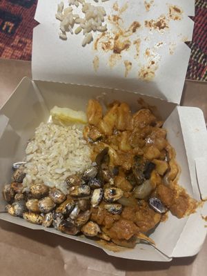 carapulcra vegana  at Cuchara Llena in Ollantaytambo