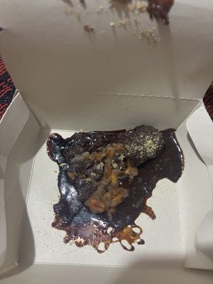 vegan snickers (got crushed, my fault - still tasted good!  at Cuchara Llena in Ollantaytambo