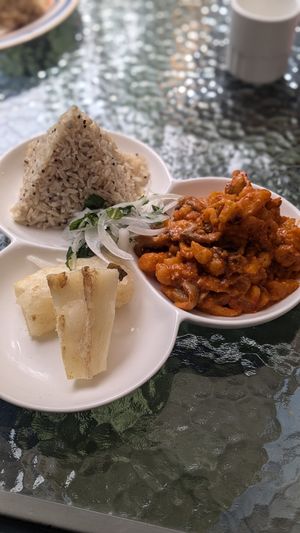 Carapulcra Vegana at Cuchara Llena in Ollantaytambo