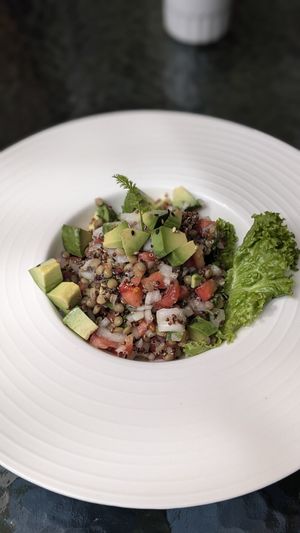 Quinoa Lentil Salad at Cuchara Llena in Ollantaytambo