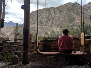 That view! at Cuchara Llena in Ollantaytambo