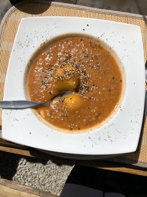 Lentil soup at Cuchara Llena in Ollantaytambo